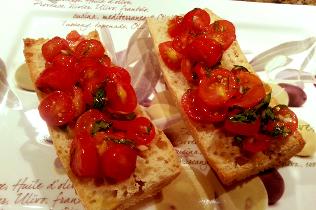 Cherry Tomato Bruschetta